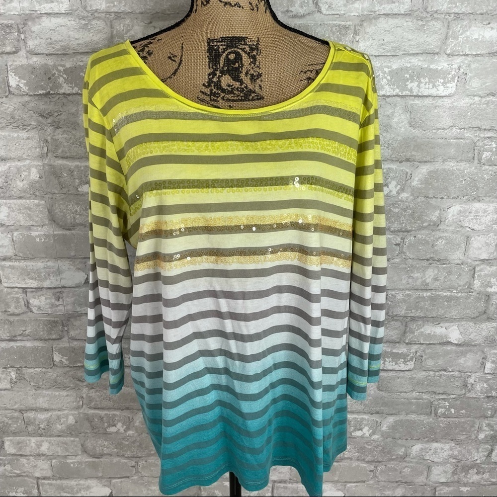 Sportelle Striped Top